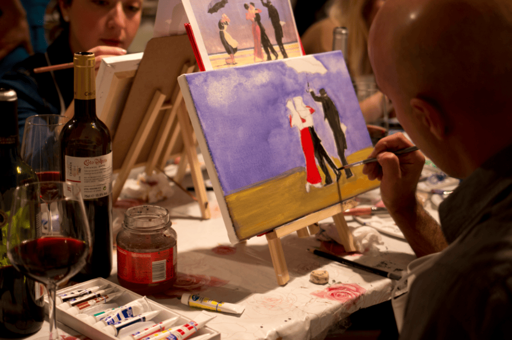 team building pintura y vino