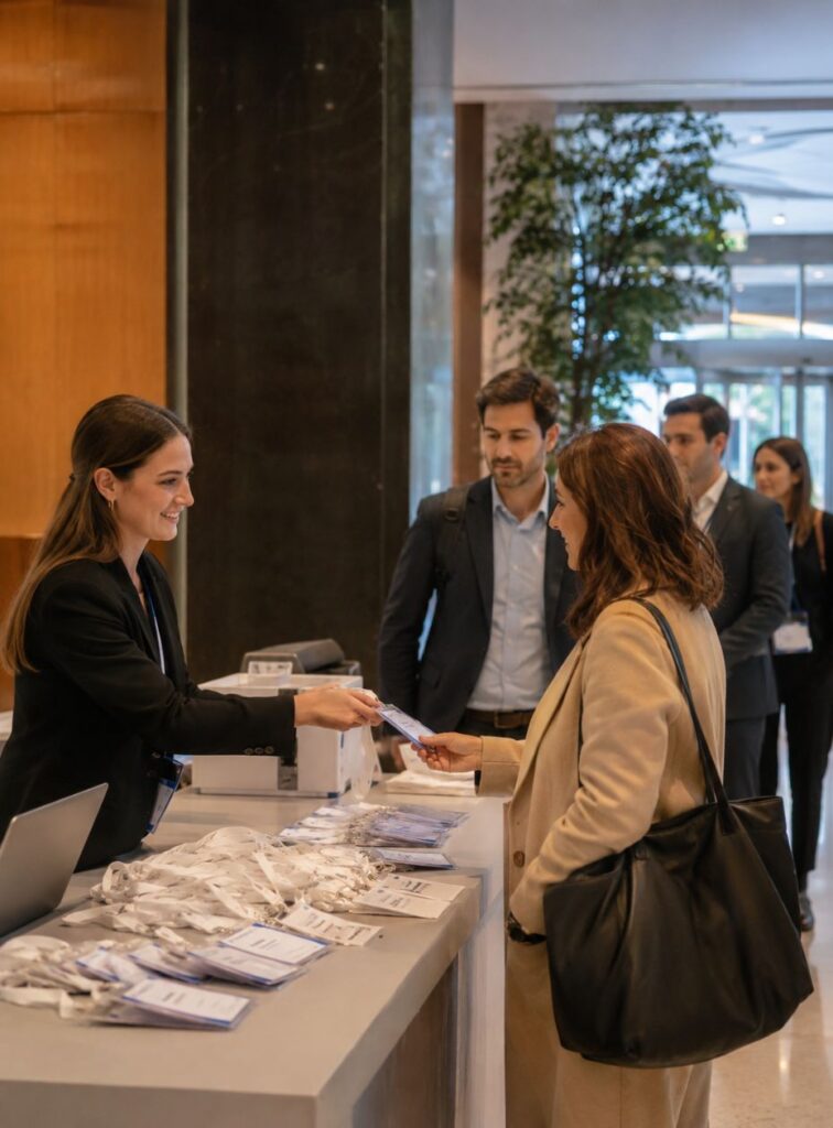 comunicación y asistentes en congresos